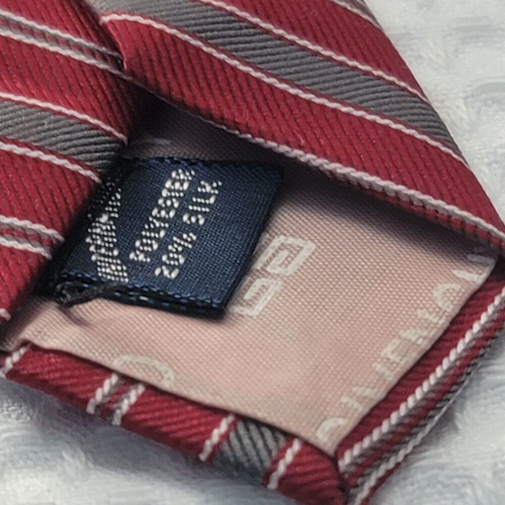 Givenchy Gentlemen Paris Mens  Striped Silk Tie - Picture 4 of 8